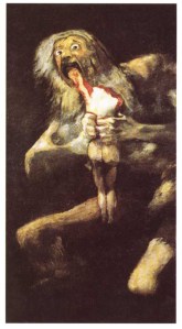 Cronos devora a sus hijos, Goya